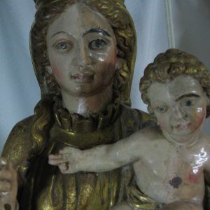 Virgen del Rosario XVII - Antes de la restauración